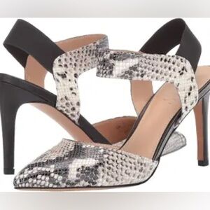 Franco Sarto Lima snake skin pointed toe heels dressy professional womens size 8